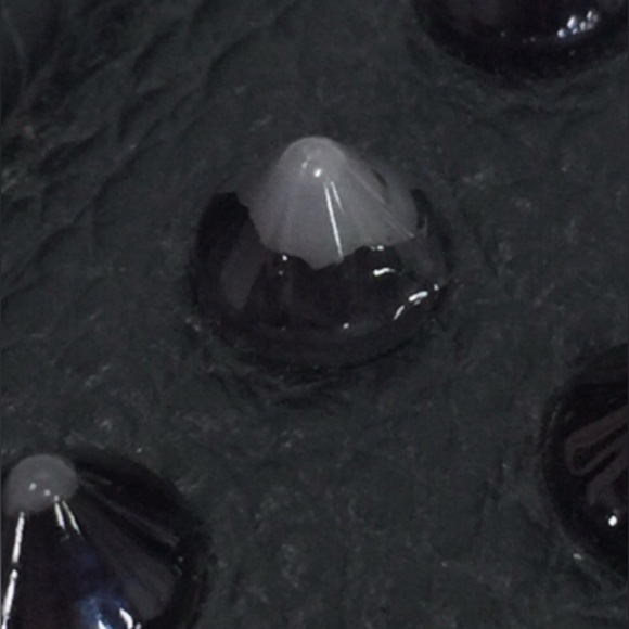 Black Studded Leather Wallet - Picture 5 of 7